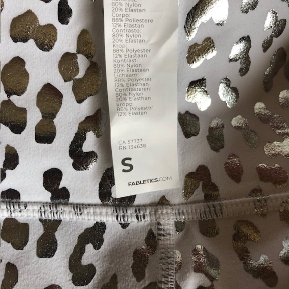 Fabletics White Define Powerhold High-Waisted 7/8… - image 5